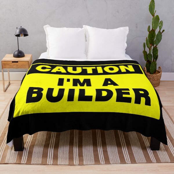 Item preview, Caution I'm A Builder Yellow Sign designed and sold by AASparksDesigns.