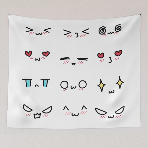 Item preview, Kawaii and colorful japanese emoticons designed and sold by NaneartMagical.