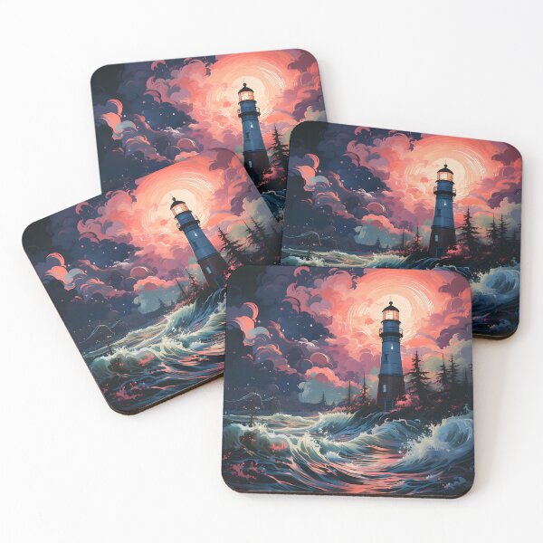 Item preview, Celestial Beacon: Neon Horizons of the Unknown designed and sold by Viktor Surzhko.