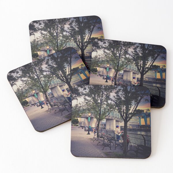 Item preview, East River Sunset Yorkville Manhattan NYC  designed and sold by eleonoraingrid.