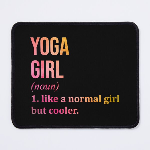 Item preview, Yoga Girl Definition in Watercolor designed and sold by XCIV.