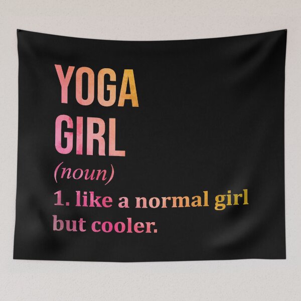 Item preview, Yoga Girl Definition in Watercolor designed and sold by XCIV.
