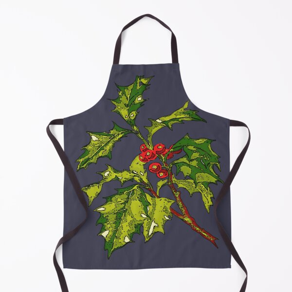 Item preview, Arte de contorno negro de acebo navideño recortado designed and sold by taiche.