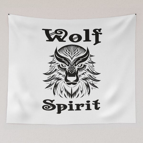 Item preview, Wolf Spirit Black designed and sold by Soulemotion.