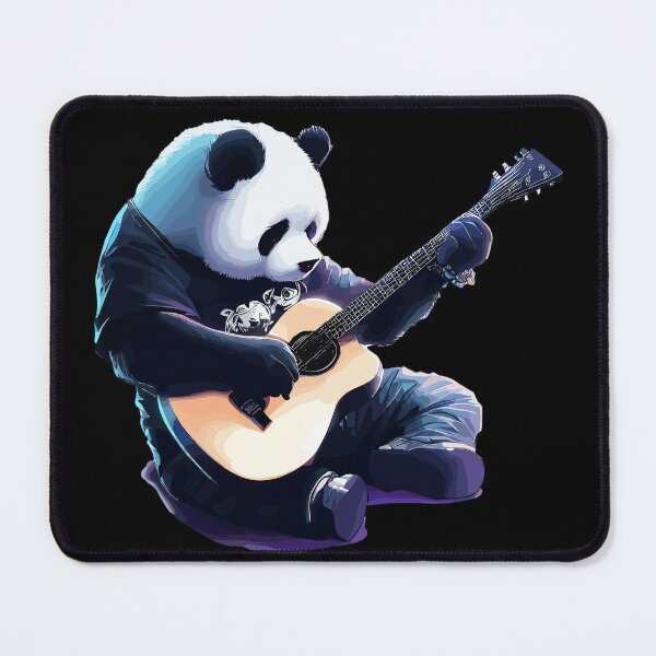 Item preview,  Trendy panda guitarist designed and sold by TomFrontierArt.