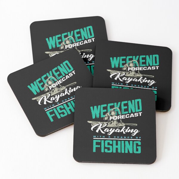 Item preview, Weekend Forecast Kayaking Fishing Funny Kayak Fisher Gift designed and sold by ZoraMcalister.