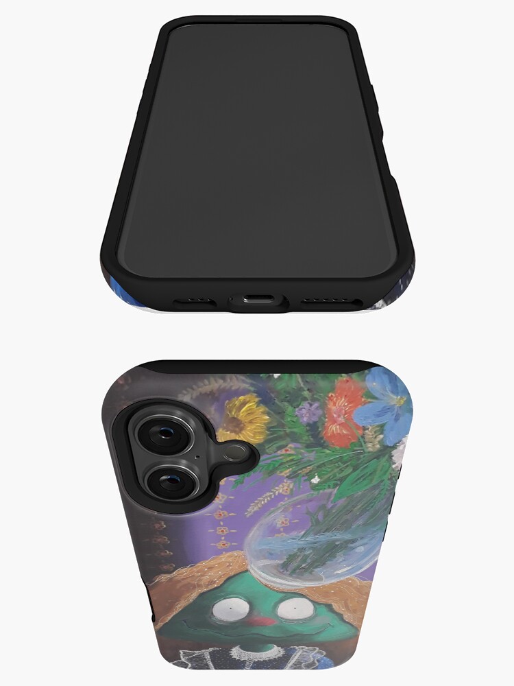 Aperçu 3 sur 4. Coque iPhone avec l'œuvre La fleuriste créée et vendue par Modelaine.