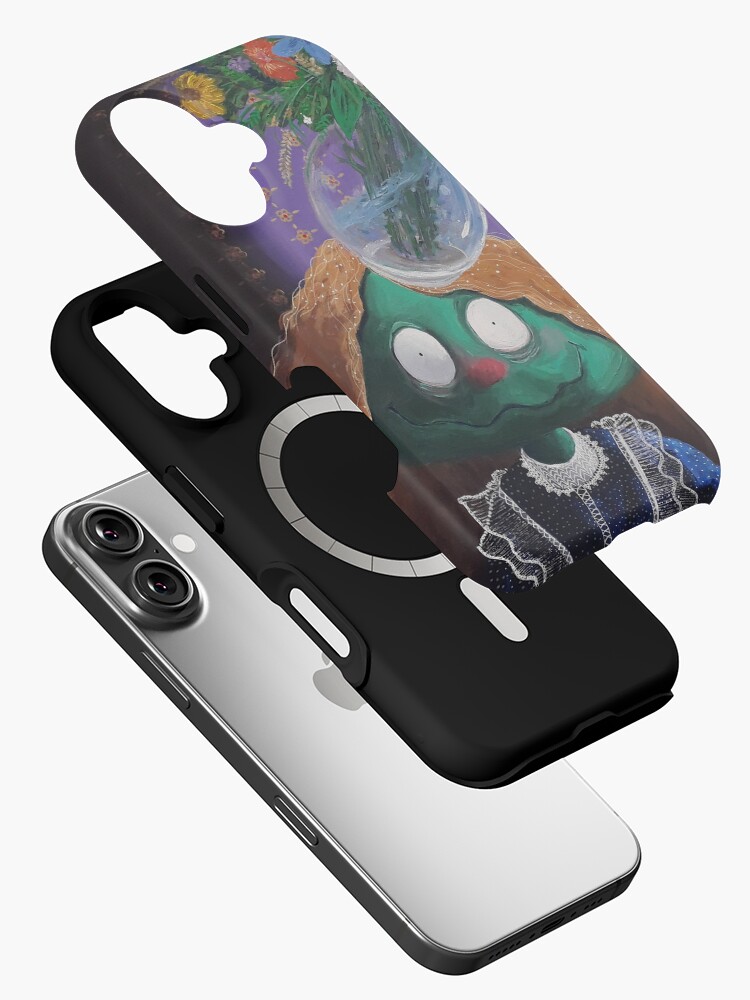 Aperçu 2 sur 4. Coque iPhone avec l'œuvre La fleuriste créée et vendue par Modelaine.