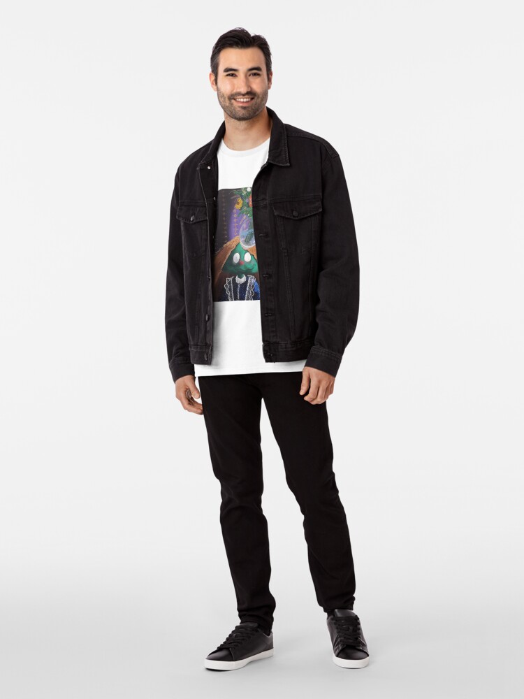 Aperçu 5 sur 6. T-shirt premium avec l'œuvre La fleuriste créée et vendue par Modelaine.