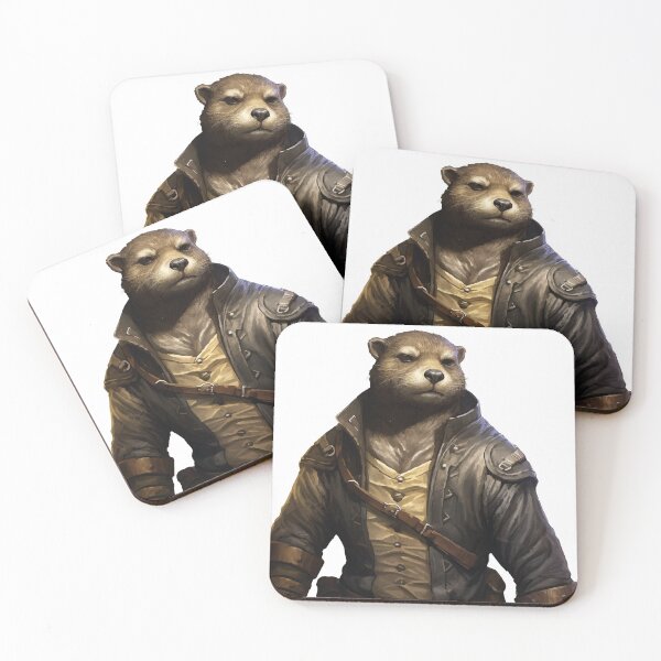 Item preview, Aquaterra's Guardian: The Otter in Cloak and Armor designed and sold by calharborne.