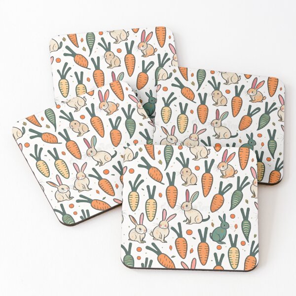 Item preview, a group of rabbits and carrots on a white background designed and sold by lovershirts.
