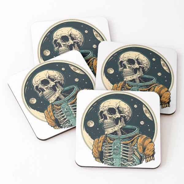 Item preview, Vintage Skull Astronaut Tee: Journey to the Cosmos designed and sold by Chonnakan.