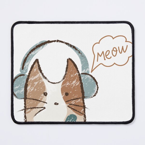 Item preview, Cute Kitten with Headphones designed and sold by Aryabek.