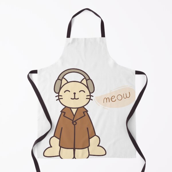Item preview, Cute Cat smiling with headphones designed and sold by Aryabek.