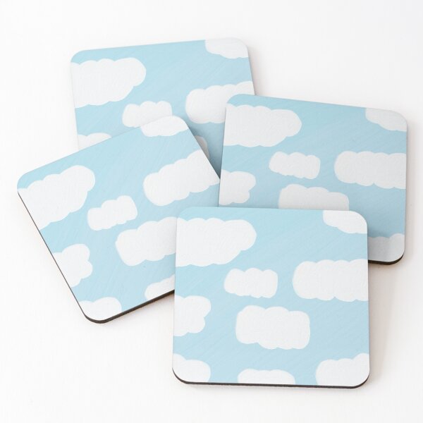 Item preview, blue sky background with white clouds designed and sold by Daisydesign29.