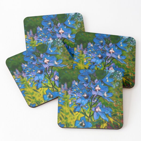 Item preview, Blue Delphinium Flowers  designed and sold by Taina Sohlman.