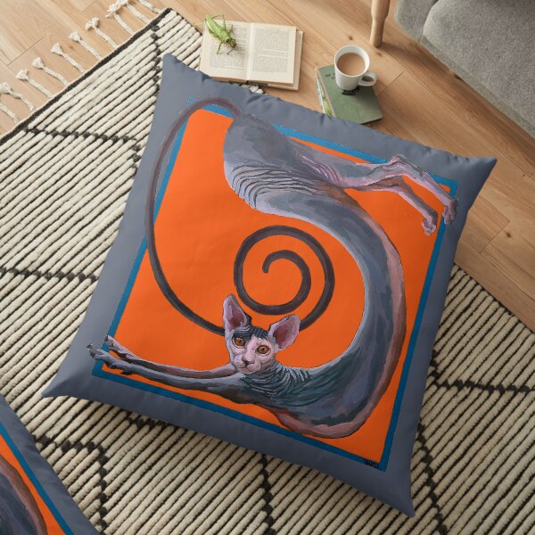 Sphynx Spanked Floor Pillow
