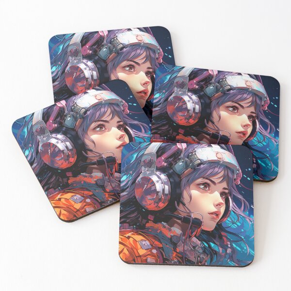 Item preview, Girl in headphones in a anime style designed and sold by Andrey Tarakanov.