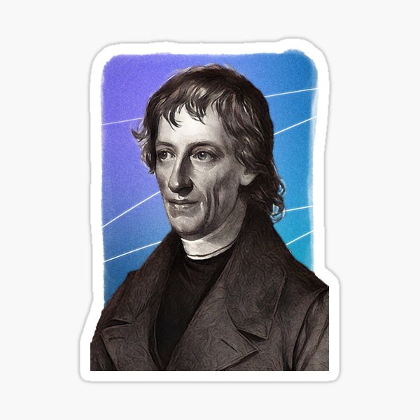 Item preview, Bohemian mathematician Bernard Bolzano - blue - illustration  designed and sold by Litstoy.