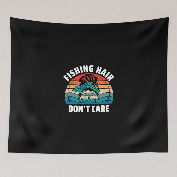 Item preview, Women Fisherman Messy Bun Fish Fishing Hair Dont Care designed and sold by IndieKillia.