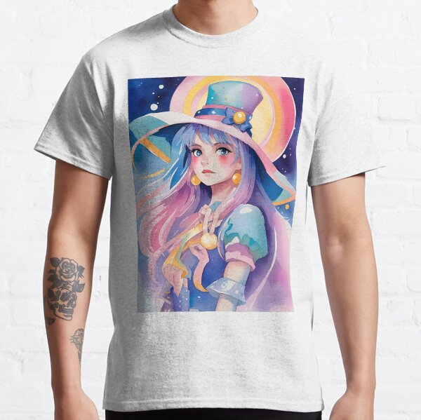 Dark magician girl colorful rainbow Classic T-Shirt
