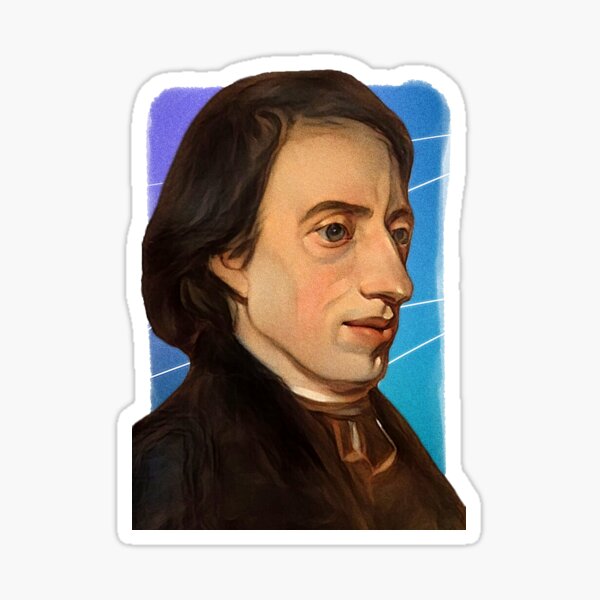 Item preview, Czech mathematician Bernard Bolzano - blue - illustration  designed and sold by Litstoy.