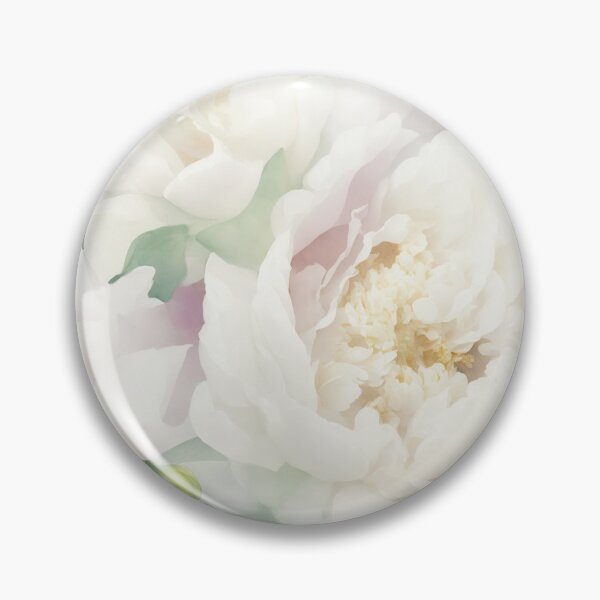 Item preview, Soft white peony flower designed and sold by ArtyBuys.
