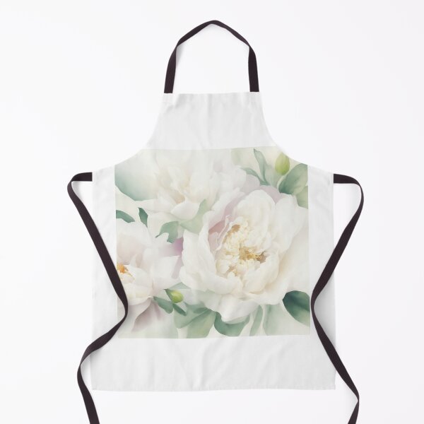 Item preview, Soft white peony flower designed and sold by ArtyBuys.