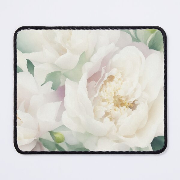Item preview, Soft white peony flower designed and sold by ArtyBuys.