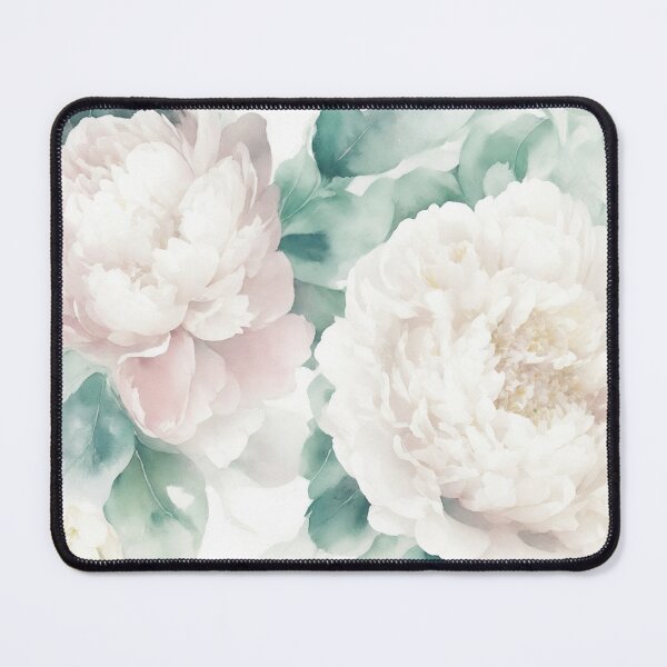 Item preview, Soft white peony flower designed and sold by ArtyBuys.