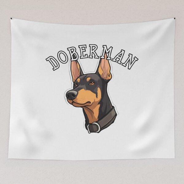 Item preview, natural ear Doberman designed and sold by Tee Studio.