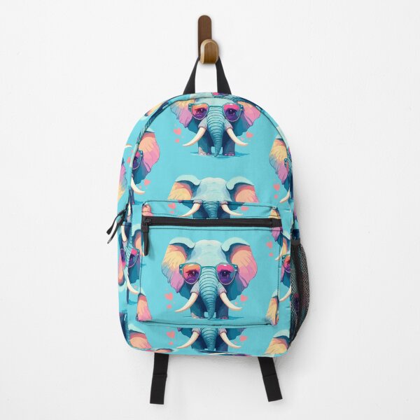 Item preview, Happy Elephant with Glasses | Colorful Illustration designed and sold by Niktarka.