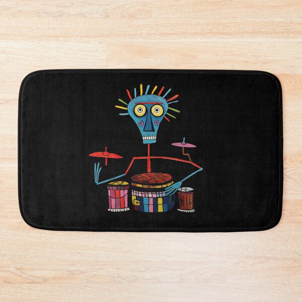Item preview, Rhythm Unleashed: Abstract Bongo Player Print on Apparel and Homeware designed and sold by ThePurpleMelon.