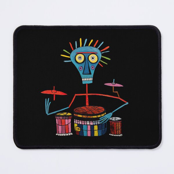 Item preview, Rhythm Unleashed: Abstract Bongo Player Print on Apparel and Homeware designed and sold by ThePurpleMelon.