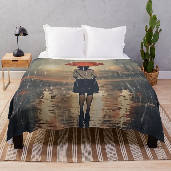 Item preview, Picture "Umbrella Girl" in the style of an oil painting designed and sold by Pflugart.