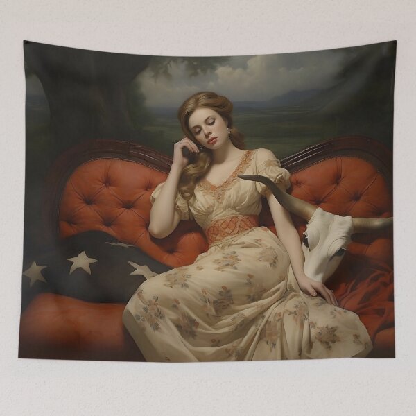 Item preview, Picture "Lone Star Dreams" in the style of an oil painting designed and sold by Pflugart.