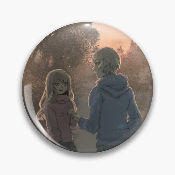 Item preview, Two teenagers talking in twilight, staying out as long as they can before their parents would look for them designed and sold by tshuki.
