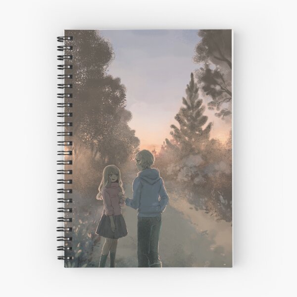 Item preview, Two teenagers talking in twilight, staying out as long as they can before their parents would look for them designed and sold by tshuki.