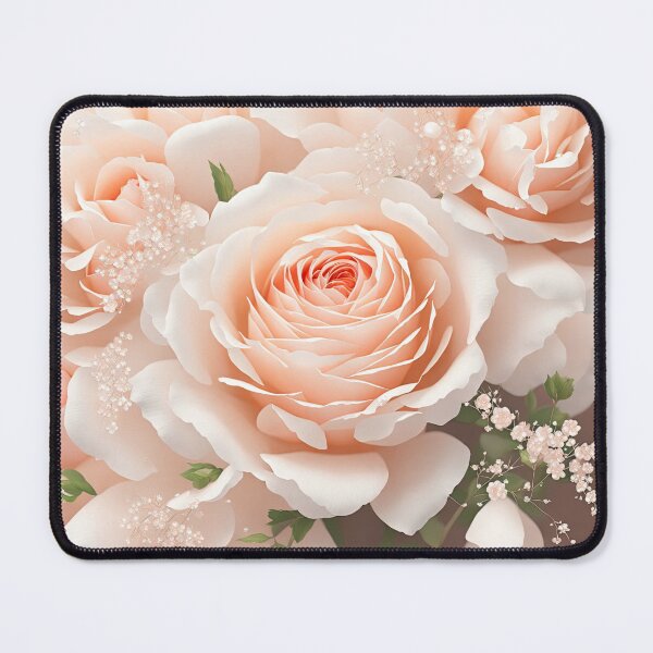 Item preview, Peach whimsical roses designed and sold by ArtyBuys.