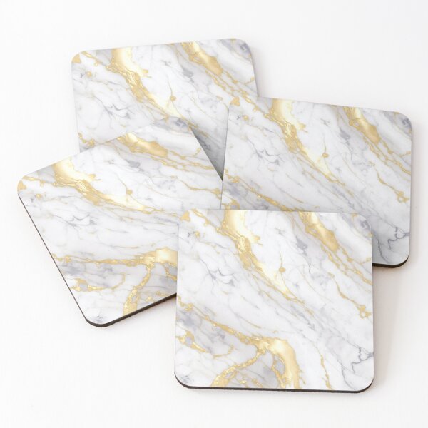 Item preview, Marble gold and white swirls designed and sold by ArtyBuys.