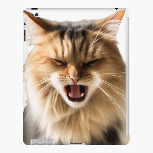 angry cat face meme iPad Case & Skin by auroragalavis