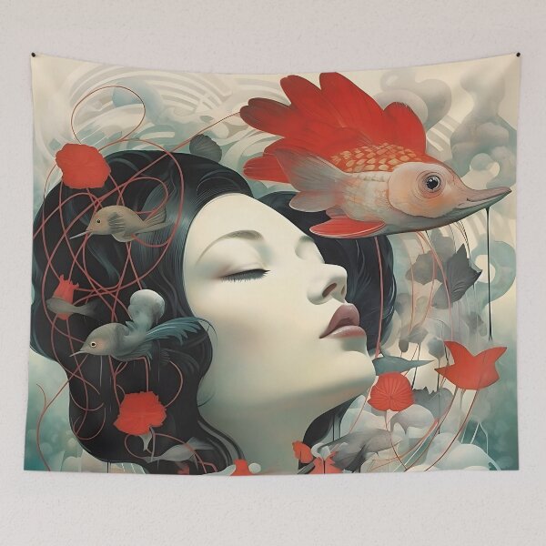 Item preview, Picture "Underwater Dream" in the style of an oil painting designed and sold by Pflugart.