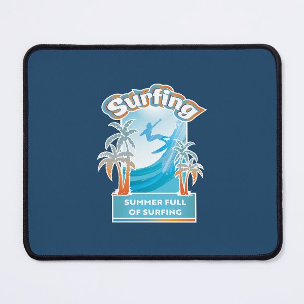 Item preview, Summer full of surfing, Surfing, Surfer on the wave, Palm trees, Rainbow colors designed and sold by VELLTOdesign.
