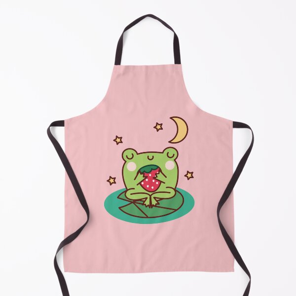 Item preview, Frog with Strawberry on Lily Pad designed and sold by UnwindMoon.