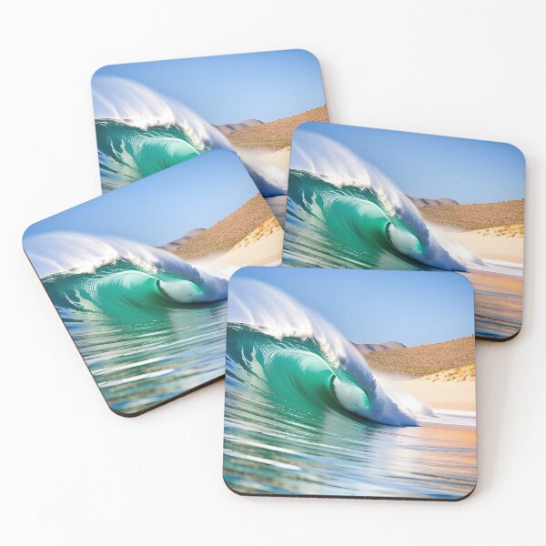 Item preview, Surfing wave breaking on beach. designed and sold by JackFreestone.