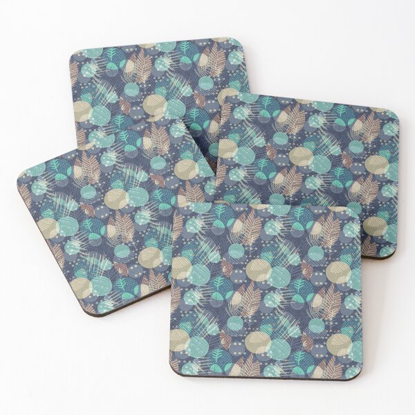 Item preview, Leaves geometric mix brown designed and sold by Alessandro Remo Mazzoni Remotextiles.
