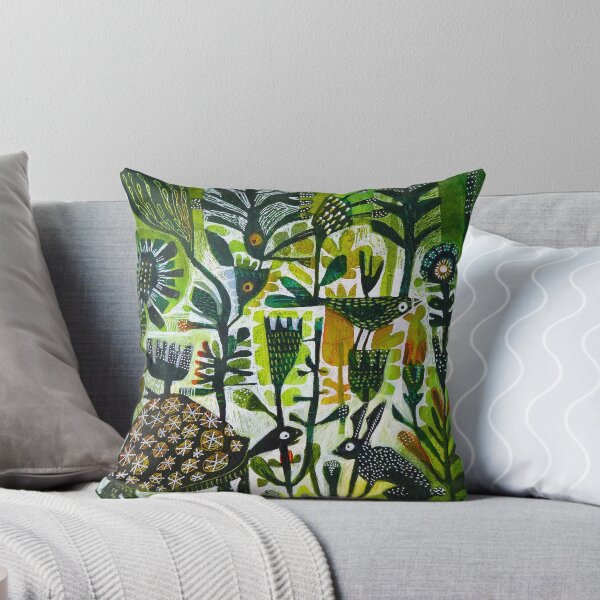 The hare and the tortoise Throw Pillow