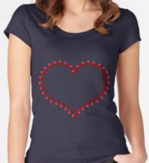 Heart Fitted Scoop T-Shirt