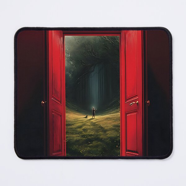Item preview, Picture "The Red Door" in the style of an oil painting designed and sold by Pflugart.