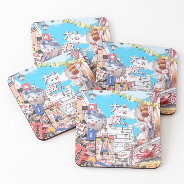 Item preview, Dotonbori Circus Osaka Japan Travel Art  designed and sold by AnnaYenardi.